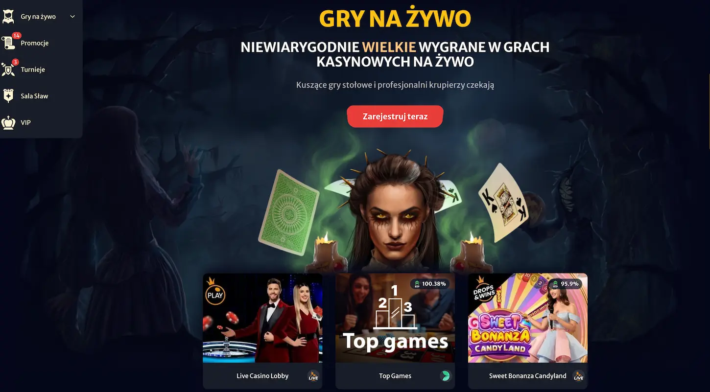 Gry na żywo w kasynie online Hellspin